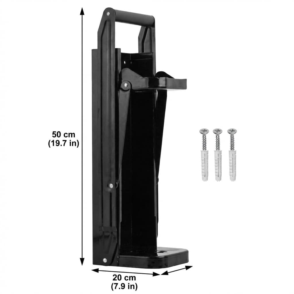 Heavy Duty Metal Can Crusher Bottle Crusher, Wall Mounted, Black T8616