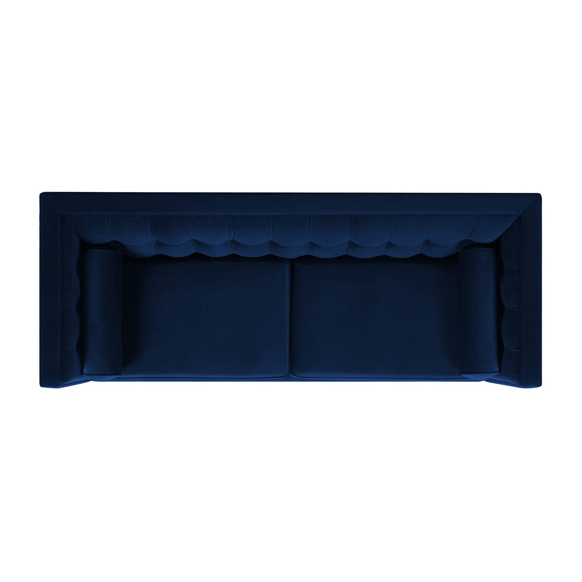 84" Navy Blue Velvet Tufted Sofa O8025