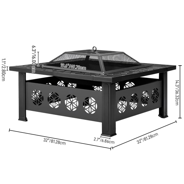 32-inch Square Wood-Burning Stove X360095