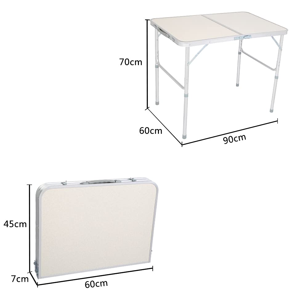 3FT Aluminum Folding Table with Carrying Handle B5357