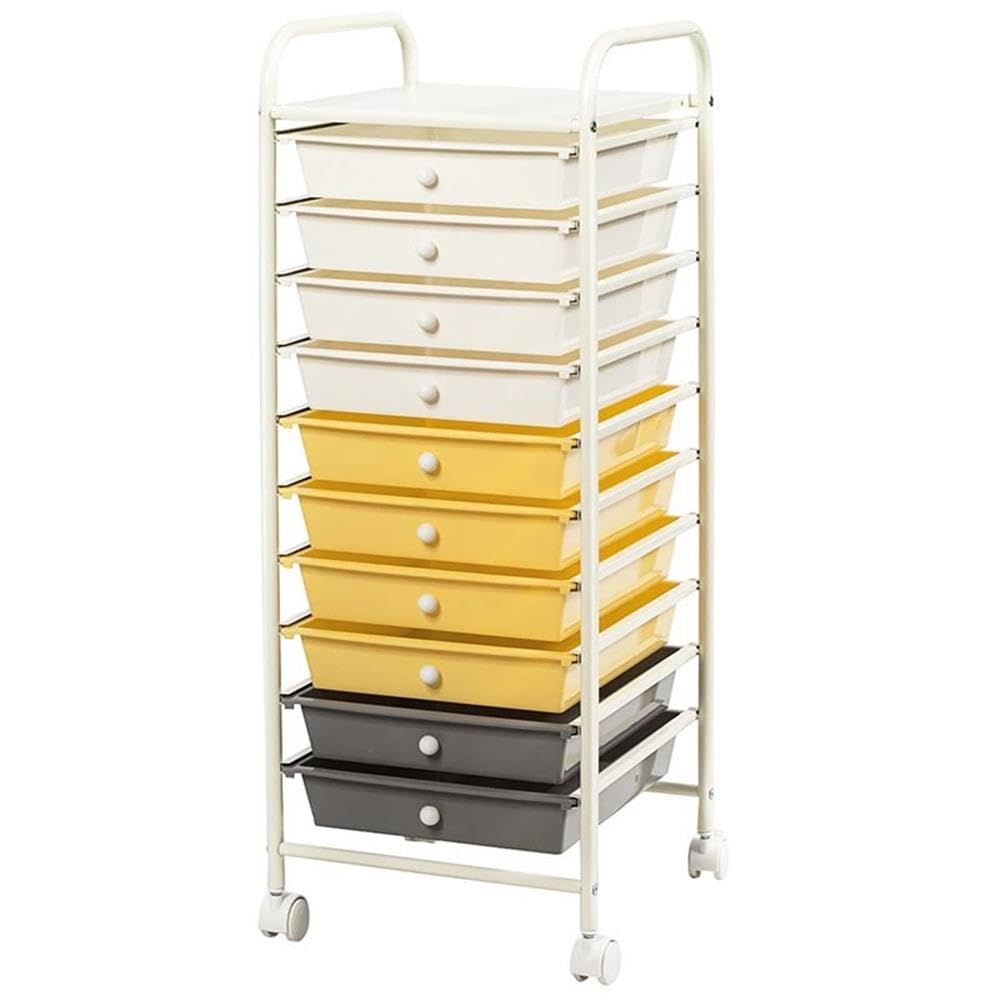 Rolling Storage Cart with 10 Drawers T21989