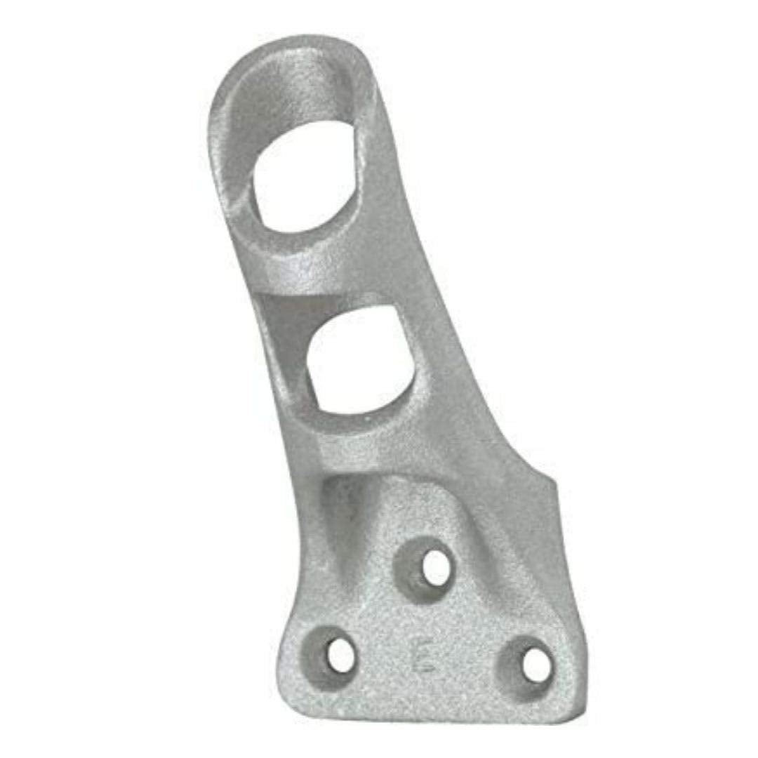 Cast Aluminum Bracket for .75" Outside Diameter Flagpoles in Silver D918008