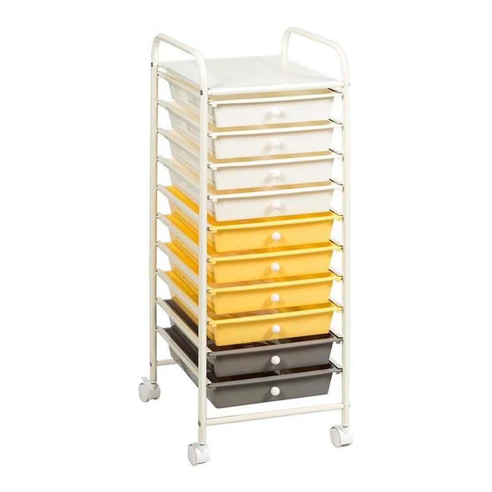 Rolling Storage Cart with 10 Drawers T21989