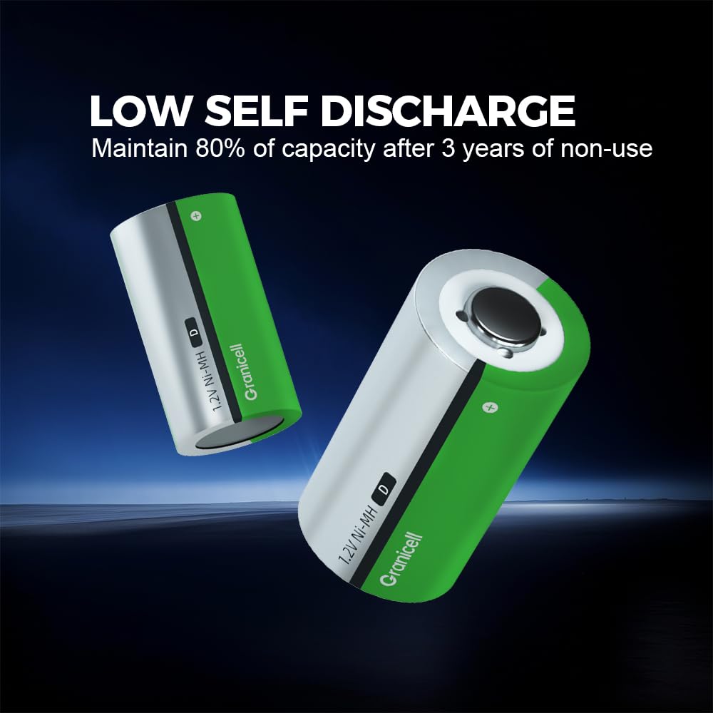 4-Pack D Rechargeable NiMH Batteries Z736719