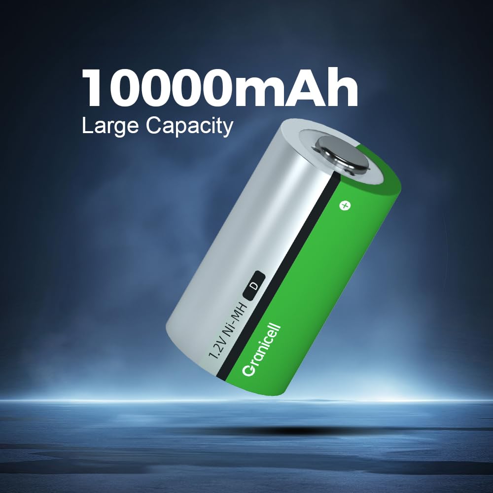4-Pack D Rechargeable NiMH Batteries Z736719
