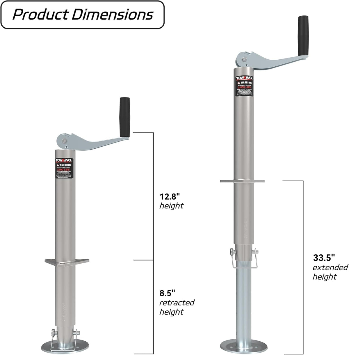 A Frame Trailer Jack with Drop Leg 15" Lift I322387