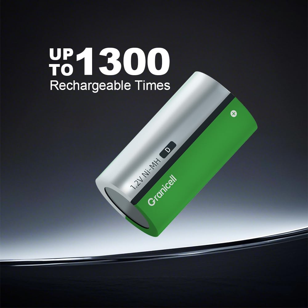 4-Pack D Rechargeable NiMH Batteries Z736719