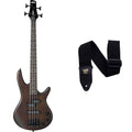 4 String Bass Guitar and Black Guitar Strap I679