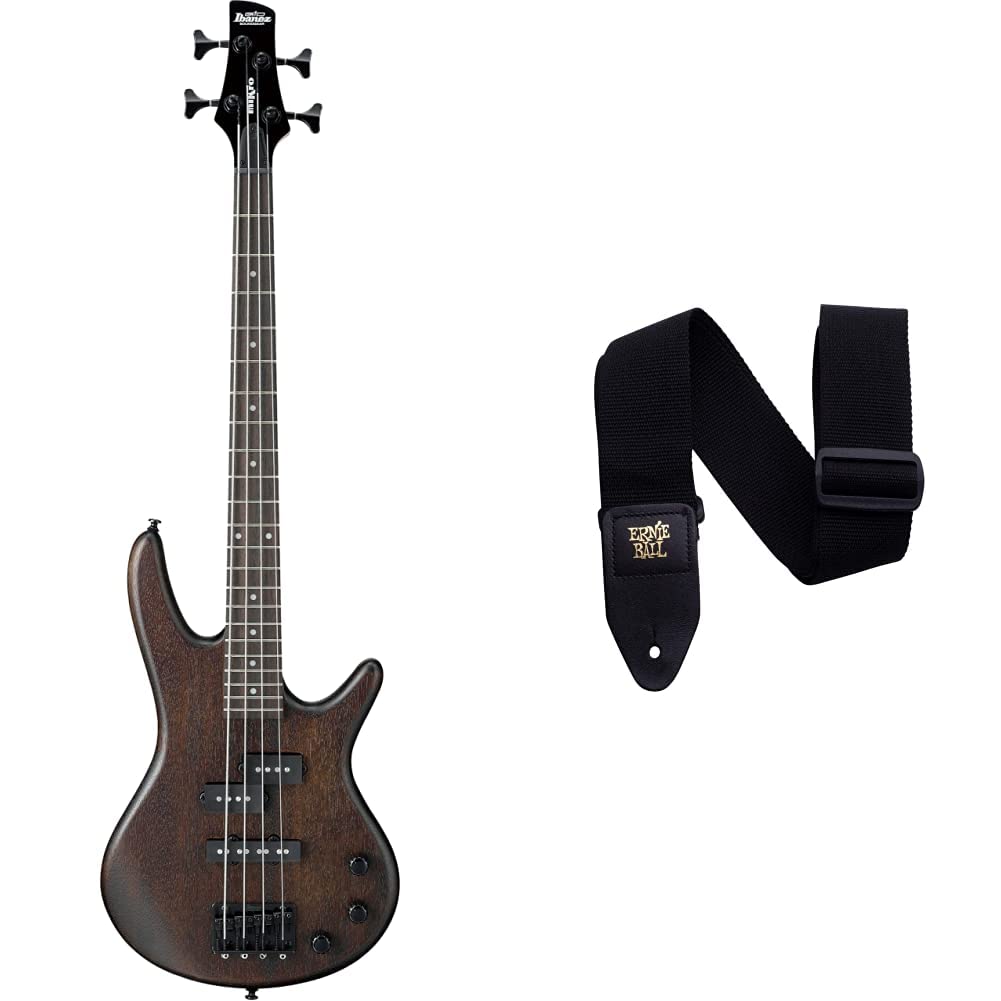 4 String Bass Guitar and Black Guitar Strap I679