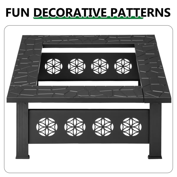 32-inch Square Wood-Burning Stove X360095