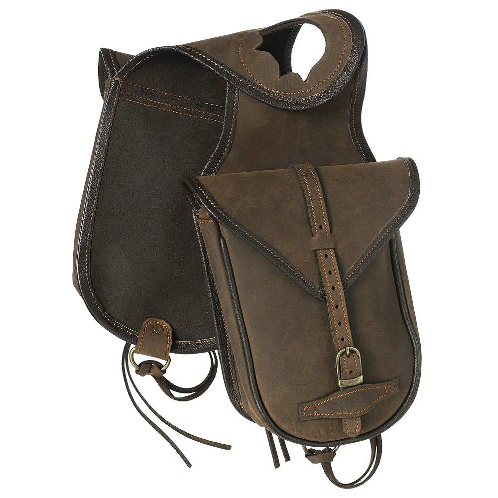 Brown Leather Saddle Horn Bag Z866