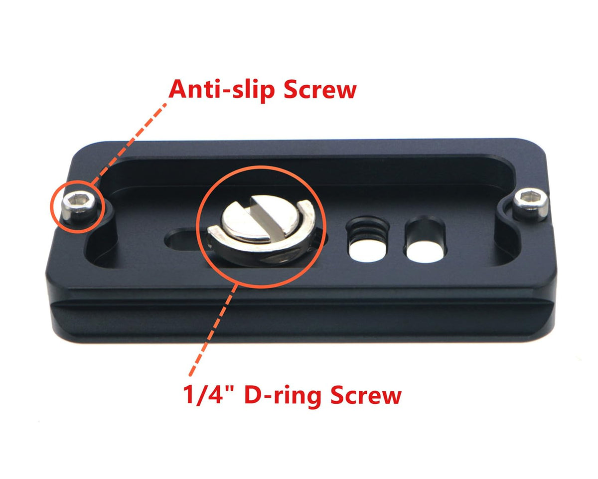 70mm Aluminum Quick Release Plate with 1/4" Screw Y36402