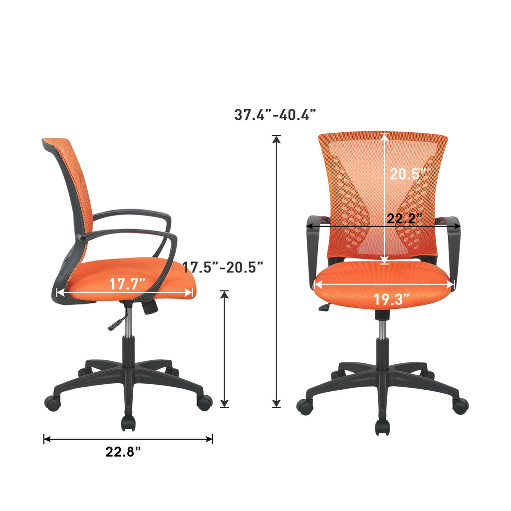 Mid Back Office Chair with Lumbar Support S1328
