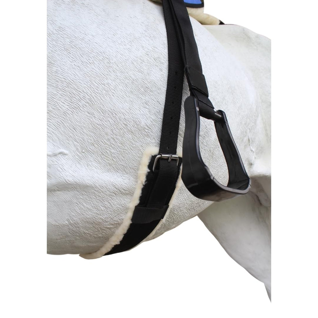 Fleece Padded Bareback Pad with Cinch Royal Blue A7316