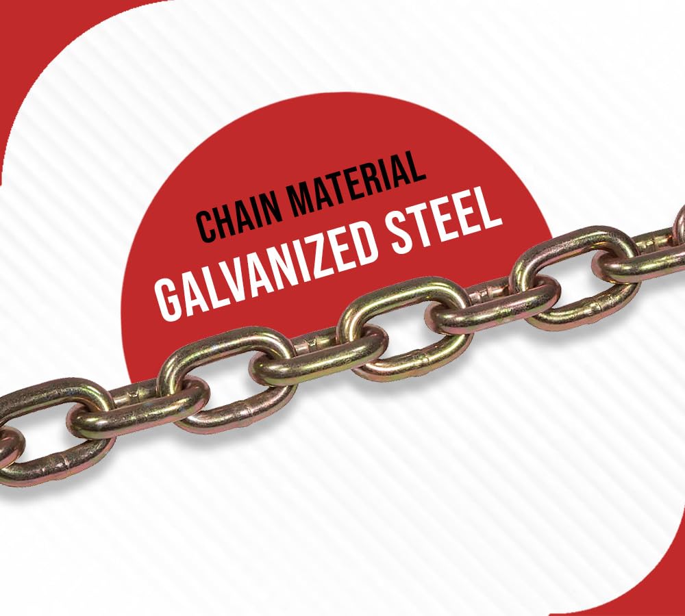 4 Pack 36 inch Grade 70 Trailer Safety Chain with Clevis Snap Hook K434