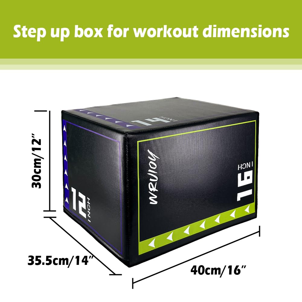 3-in-1 Non Slip Foam Plyometric Jump Box Y877