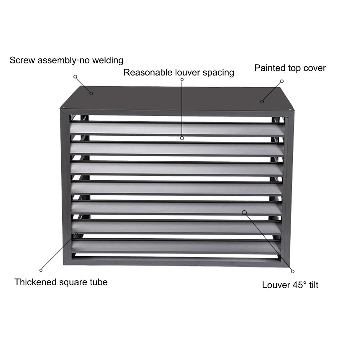Aluminum Mini-Split Condenser Cover P452