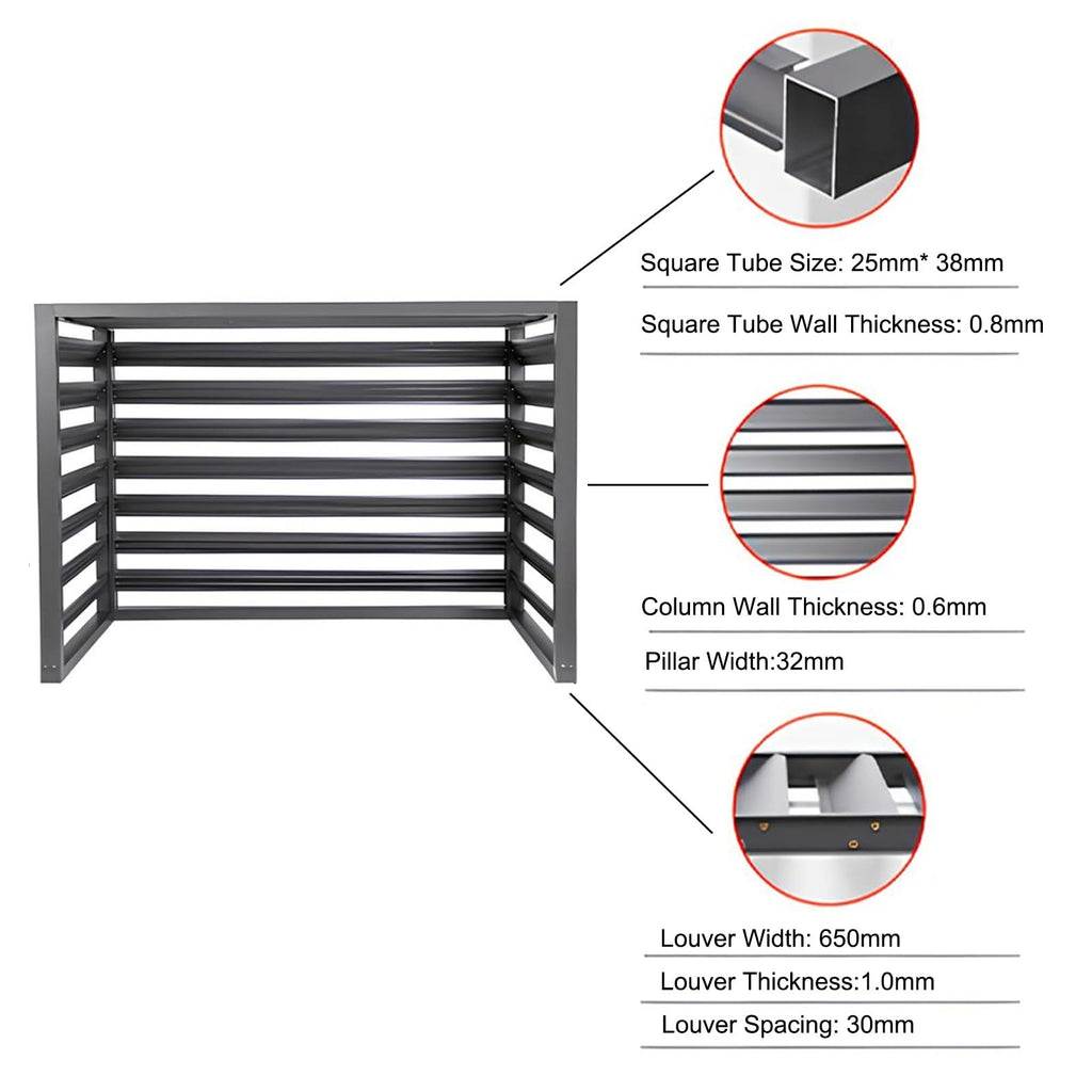 Aluminum Mini-Split Condenser Cover P452