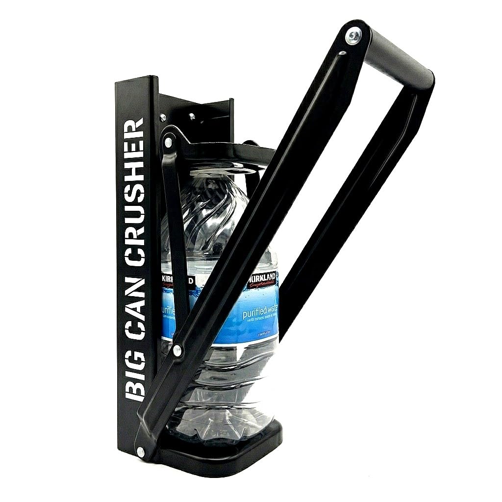 Heavy Duty Metal Can Crusher Bottle Crusher, Wall Mounted, Black T8616