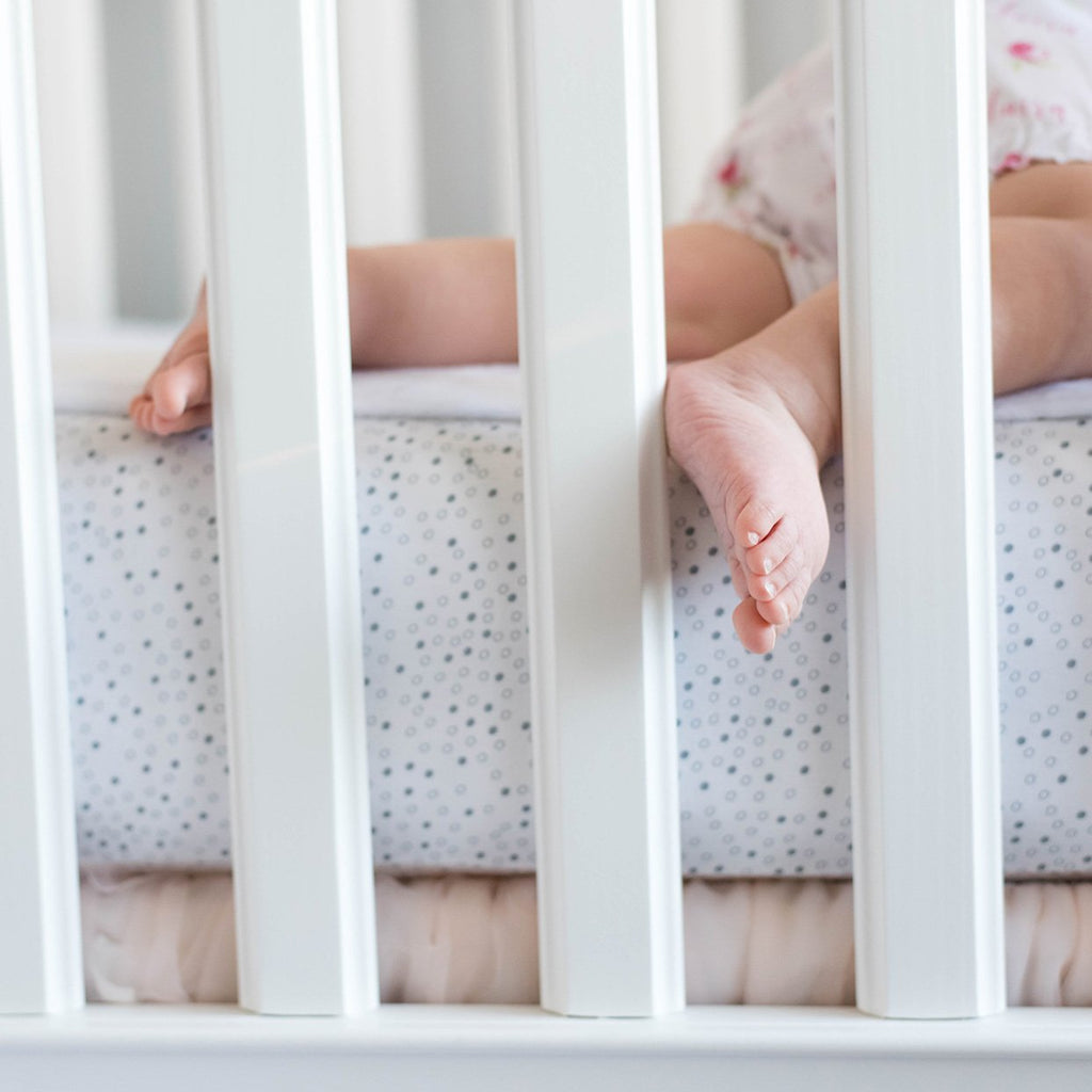White Cotton Crib Sheet Set T377