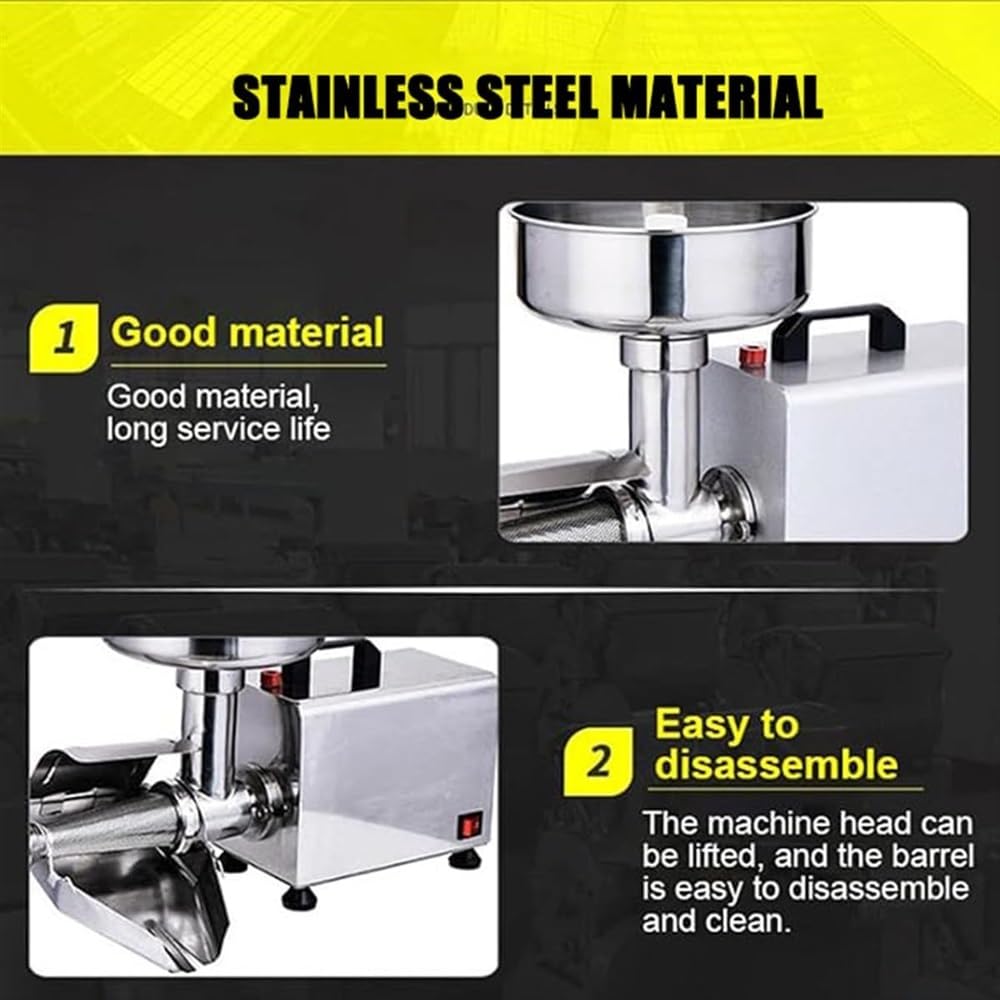 Electric Tomato Press & Strainer Machine Stainless Steel W110135
