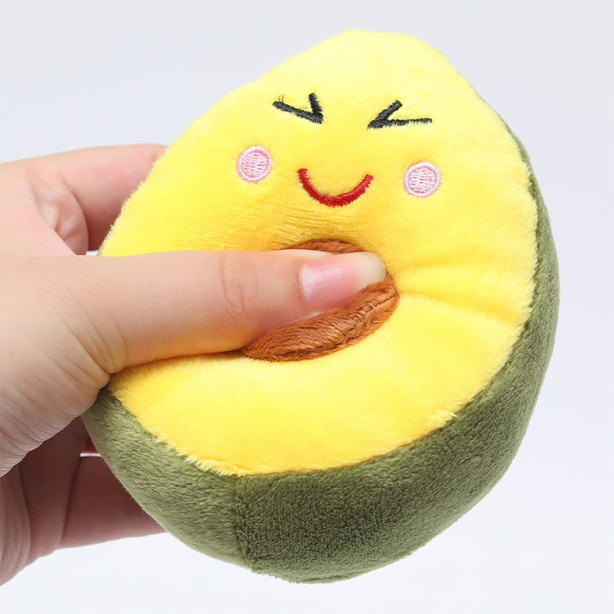 Squeaky Plush Avocado Dog Chew Toy O92526