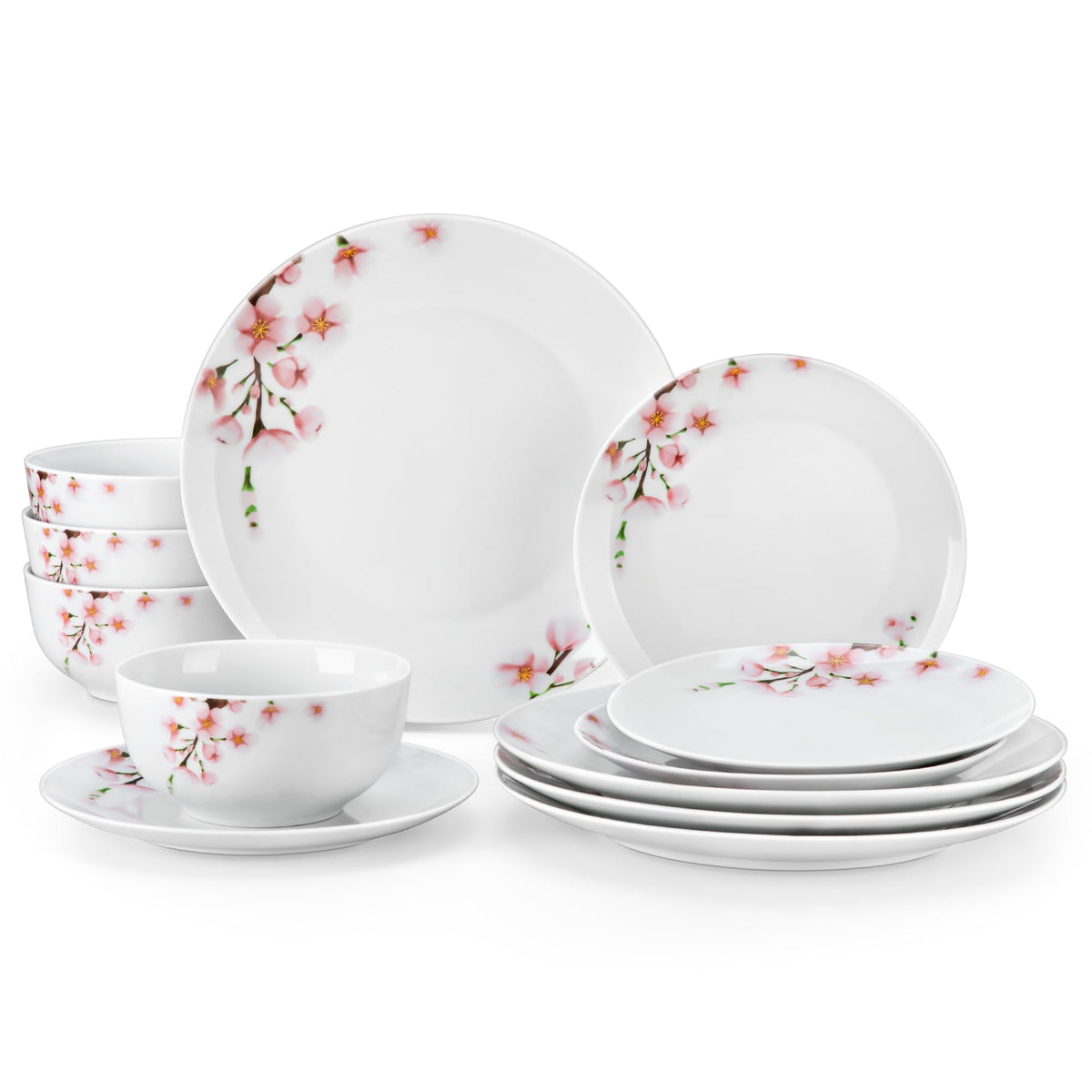 Porcelain 12 Piece Dinnerware Set U45034