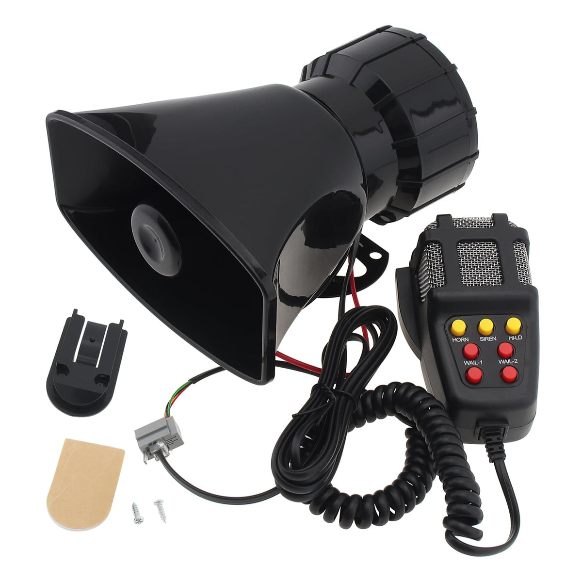 Car Siren Vehicle Horn with Mic PA Speaker System DC 12V Y961320