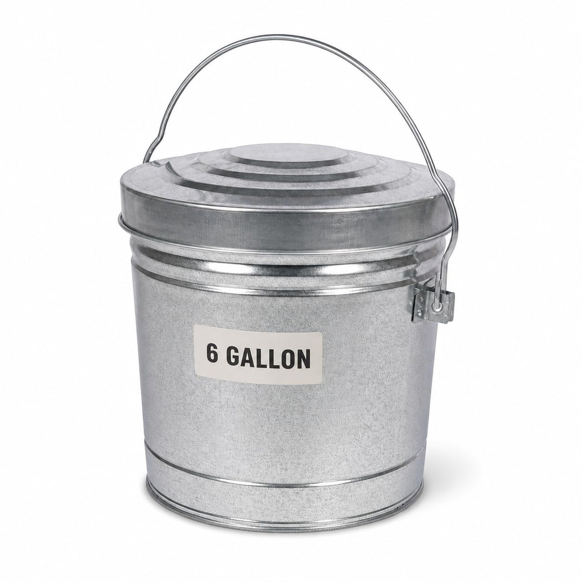 6 Gallon Galvanized Storage Can with Locking Lid I664719