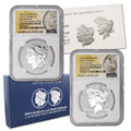 Set of 2 American Silver Morgan and Peace Dollar L7229
