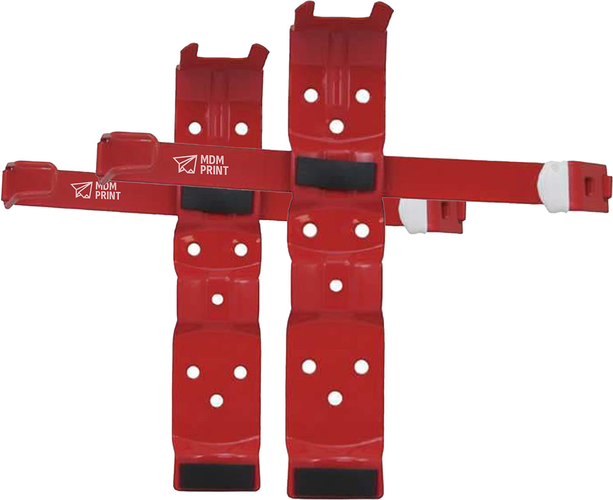 Red Steel Fire Extinguisher Bracket 3 in 2.5 lb Q3423