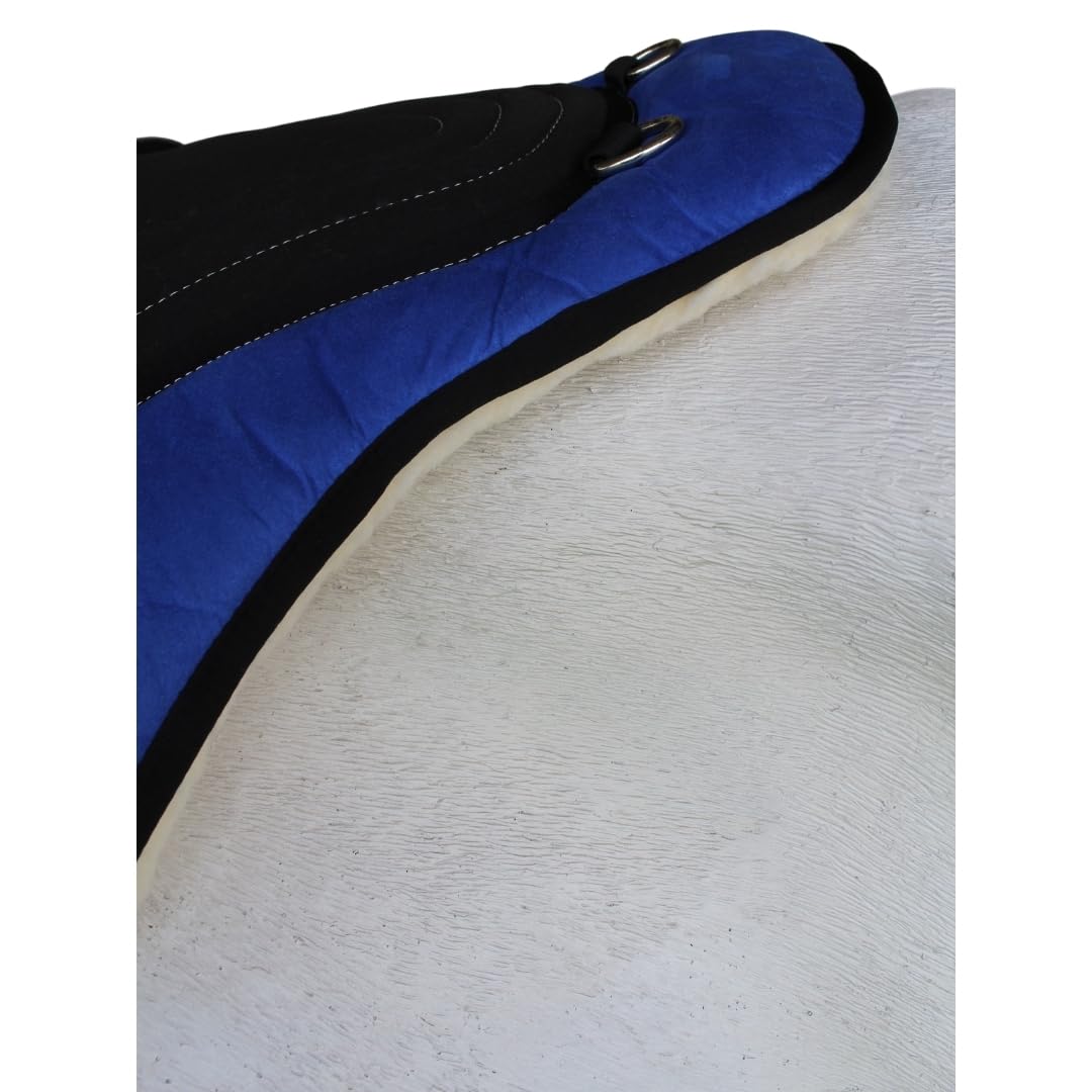 Fleece Padded Bareback Pad with Cinch Royal Blue A7316