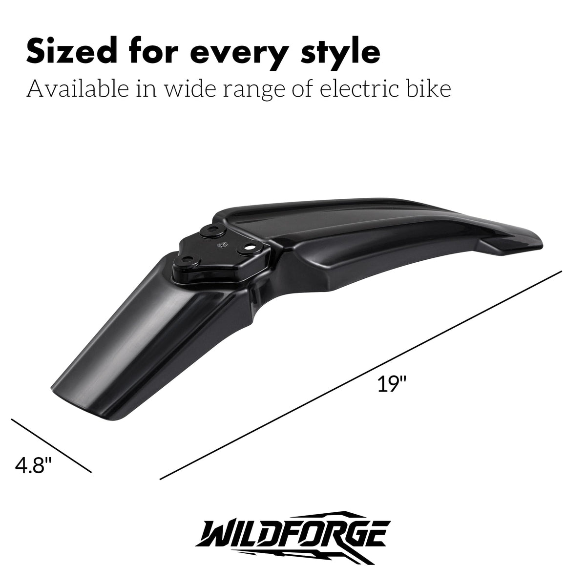 Electric Bike Front Fender Mud Guard O984