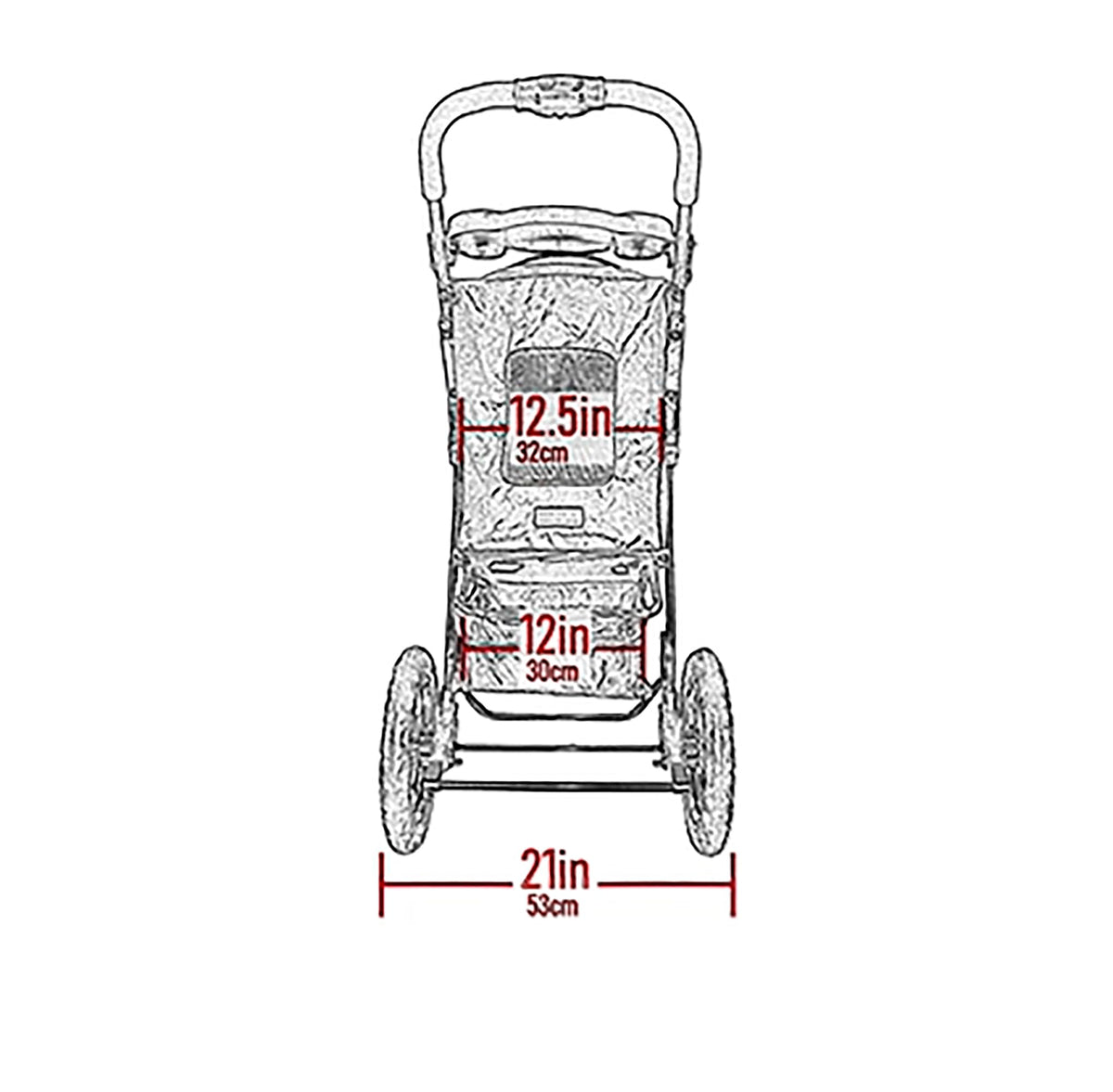 Spotted Pet Stroller F1653