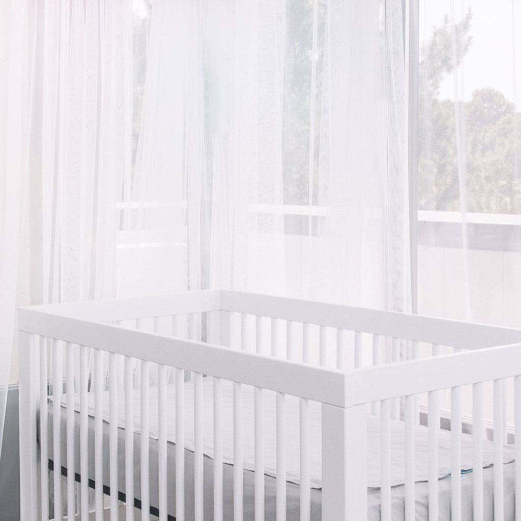 White Cotton Crib Sheet Set T377
