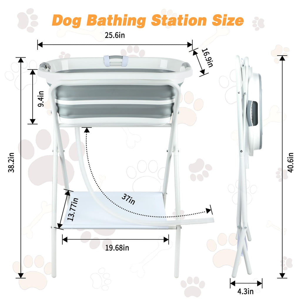 Portable Collapsible Dog Bathtub H4817