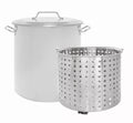 40 QT Stainless Steel Stock Pot with Basket Z1398