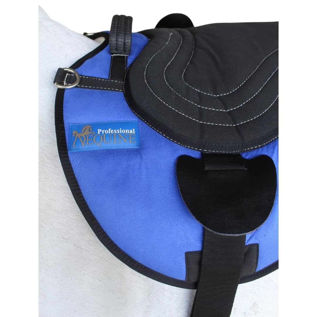 Fleece Padded Bareback Pad with Cinch Royal Blue A7316
