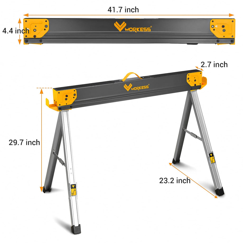 Folding Saw Horses 2 Pack 2600 Lbs H192183
