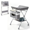 Baby Changing Table with Wheels, Portable Adjustable Folding Diaper Station with Storage E990438