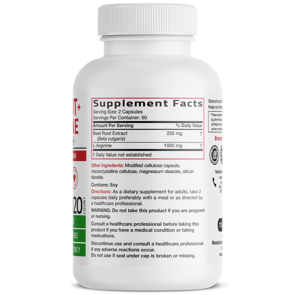 Beet Root L-Arginine 120 Capsules R759