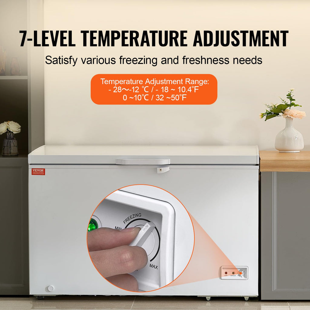 12.8 Cu.ft Chest Freezer with 4 Removable Baskets J69031