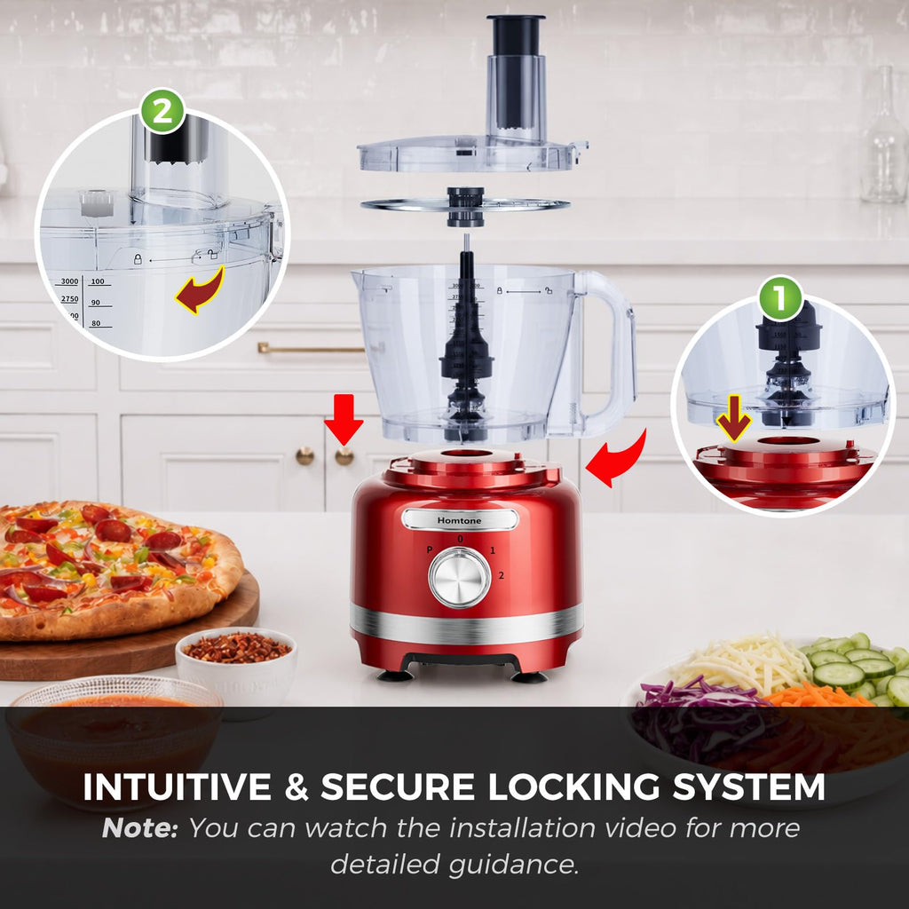 16 Cup Red Food Processor B331