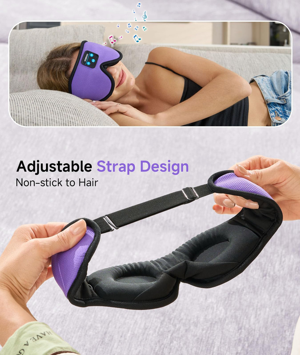 Bluetooth 3D Sleep Mask with Headphones U900