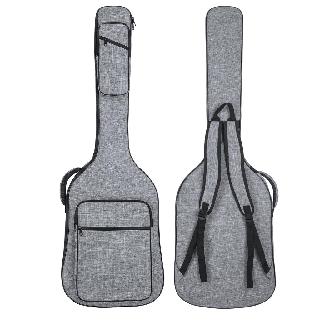 47 Inch 11mm Padding Grey Electric Bass Guitar Bag M490061