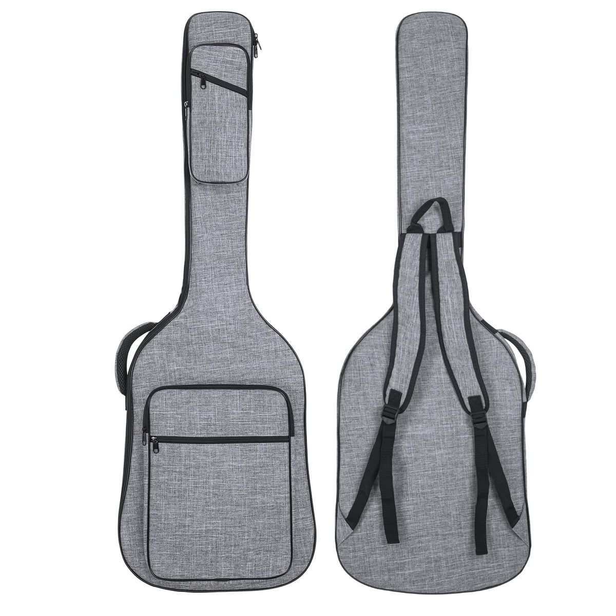 47 Inch 11mm Padding Grey Electric Bass Guitar Bag M490061
