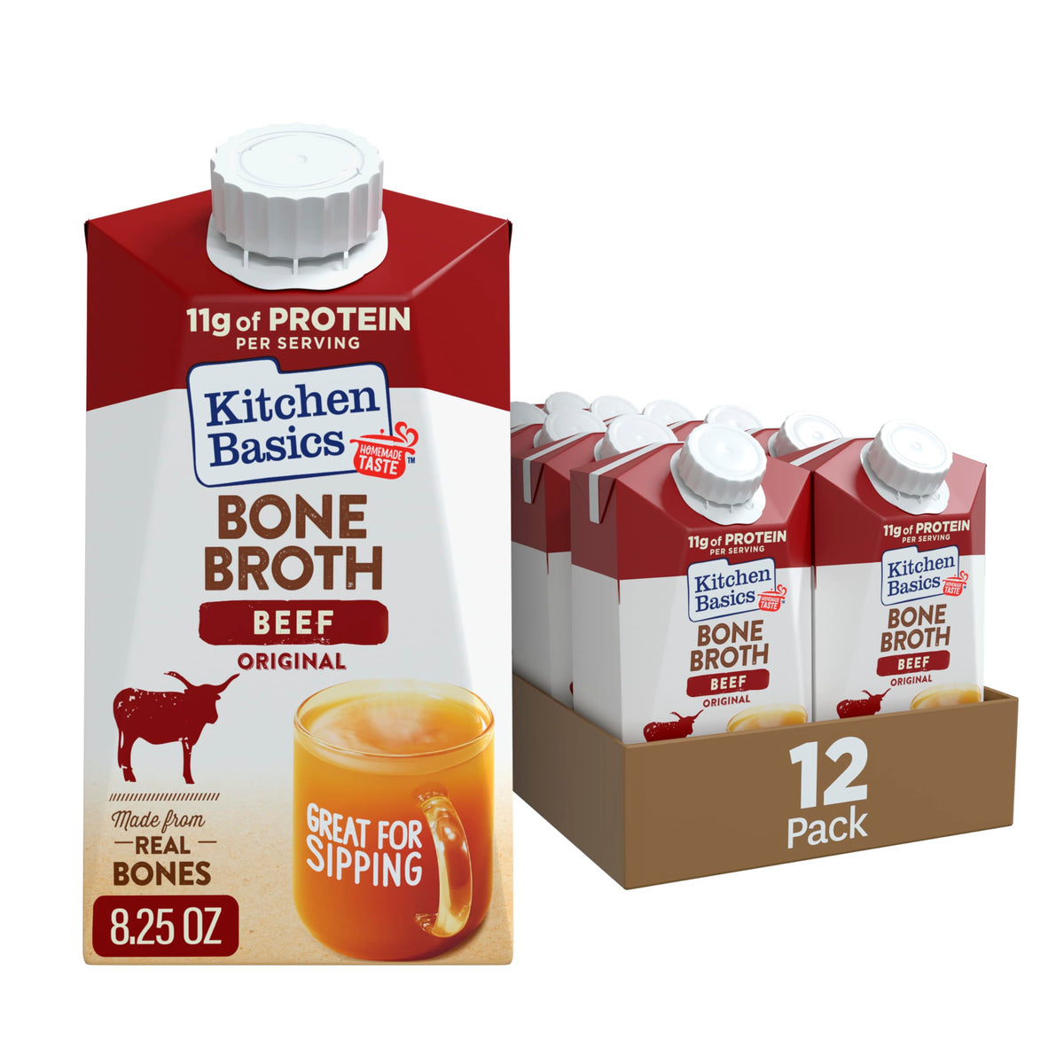 Beef Bone Broth 8.25 oz Carton K941295