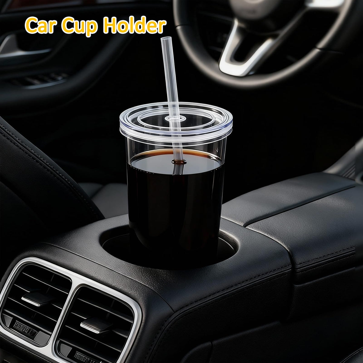 20oz Drinking Jars with Lids and Straws 2 Pack Clear Reusable T843321