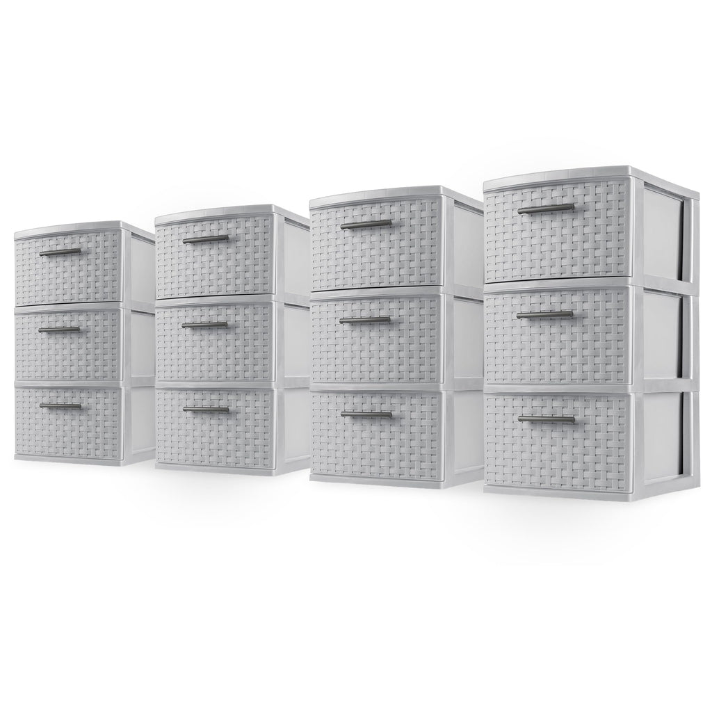 3-Drawer Storage Tower Unit 4-Pack K276