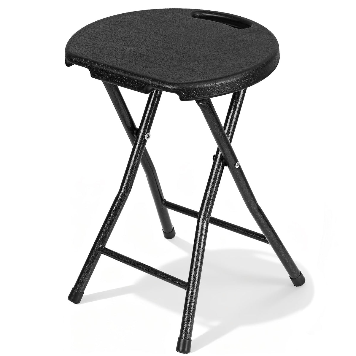 Black Folding Stool with Handle Z6589